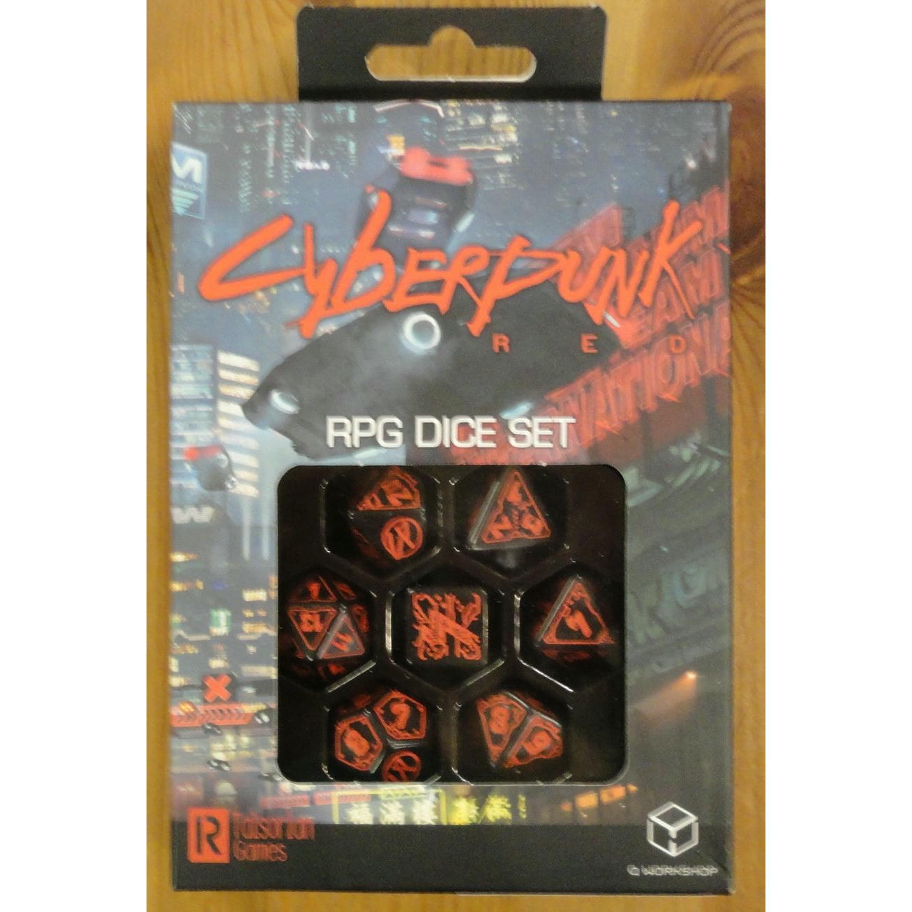 Image of Cyberpunk Red RPG Essentials 6-Dice Set by Q-Workshop QWSSCPE01