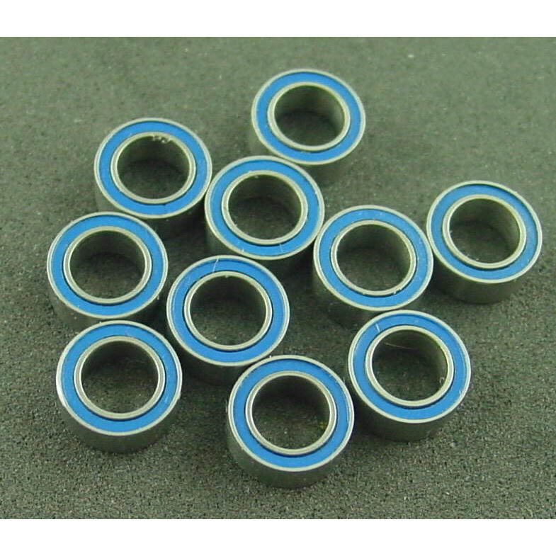 Image of 3/16 x 5/16 x 1/8 Blue Rubber Sealed Bearing R1562RS 3/16x5/16x1/8 (10pcs)