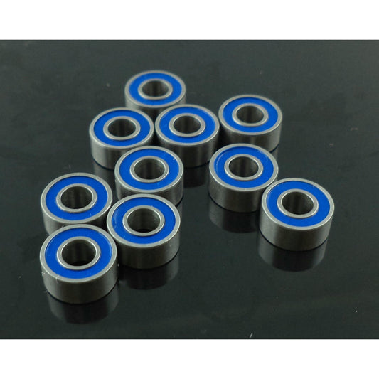 /8x5/16x9/64 Blue Rubber Sealed, Stainless Steel Bearings (10Pcs)