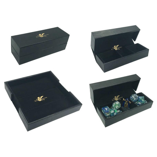 Image of Role 4 Initiative Luxury Faux Leather Dice Box & Rolling Tray R4I44200