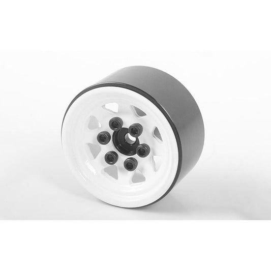 Image of Stamped Steel 1.0'' Stock Beadlock Wheels (White)
