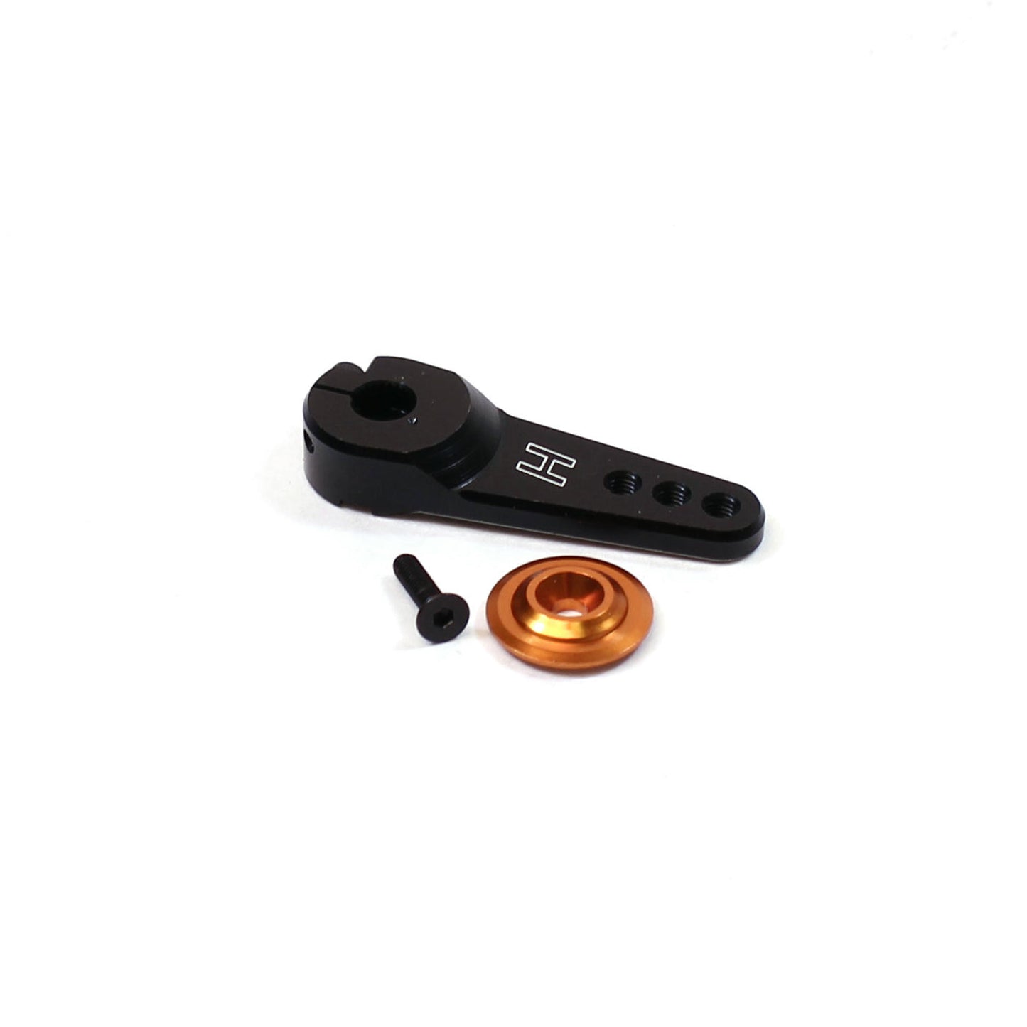 Image of Racers Edge Black Aluminum Large Clamping Servo Arm (Horn) 24T Hitec