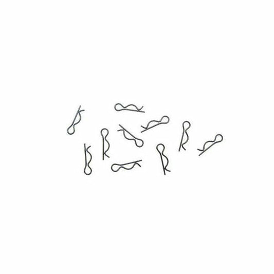 Image of Silver Mini Body Clips for Radio Control Cars/Trucks (10pcs) RCE1050