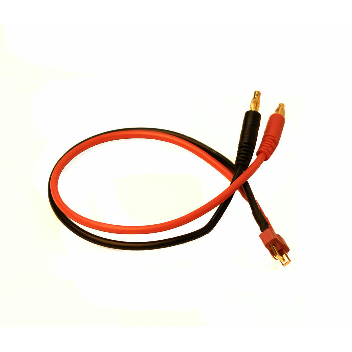 Image of Racers Edge Deans (T-Plug) Charger Adapter w/4mm Bullet Connectors 300mm RCE1620