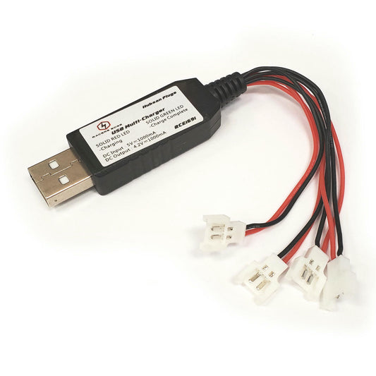 Image of Racer's Edge USB 4-Port 1S (3.7V) LiPo Battery Charger RCE1691