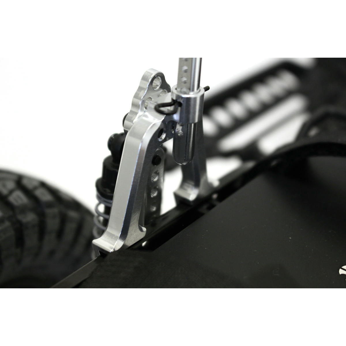 Image of Axial Racing SCX10 Rock Crawler Black Aluminum Rear Shock Tower Hoops RCE1832BK