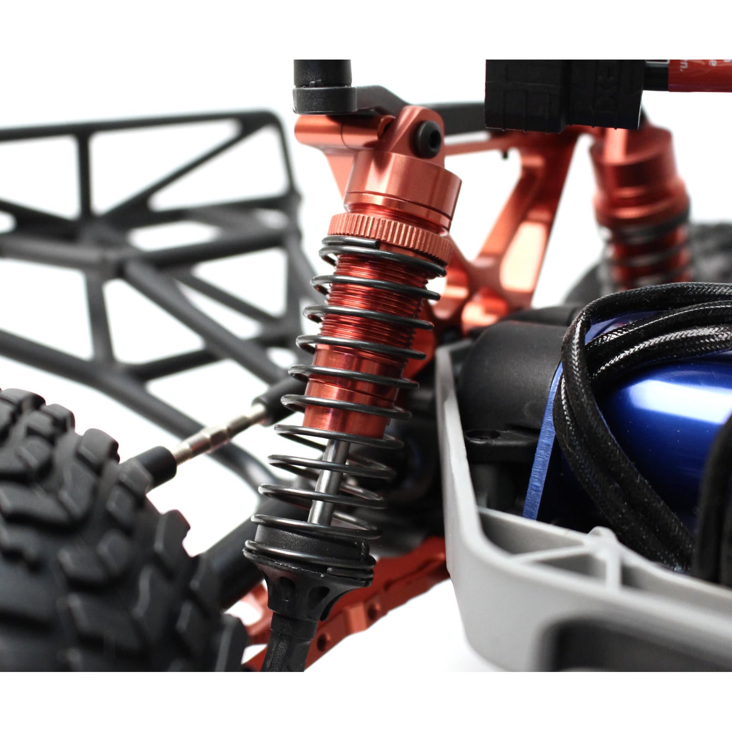 Image of Slash 2/4WD Aluminum Rear Shock (pr) - Red