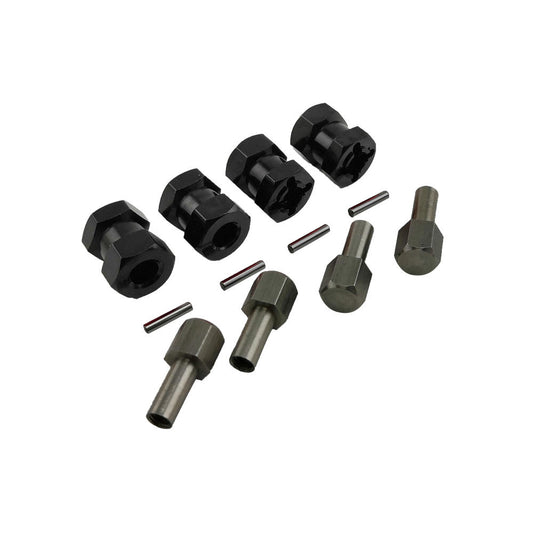 Image of Wheel Hex Extension Adaptors 15mm Black