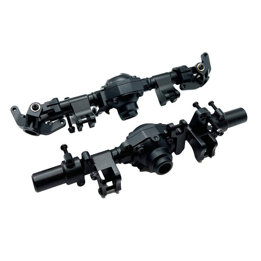 Image of Black Aluminum Axle Housing Set, Front & Rear for CEN F450