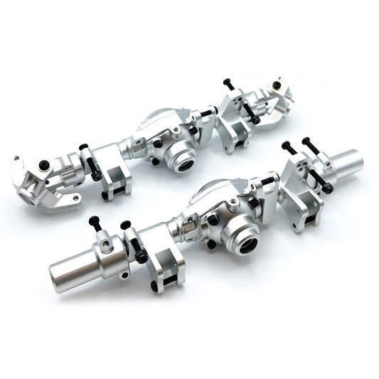 Image of Silver Aluminum Axle Housing Set, Front & Rear for CEN F450
