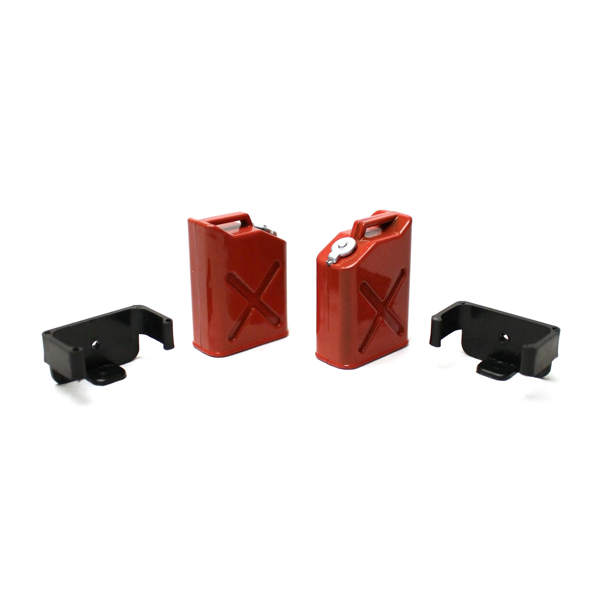 Image of Racers Edge 1/10th Scale Red Gasoline Jugs (2) for Rock Crawlers RCE3404