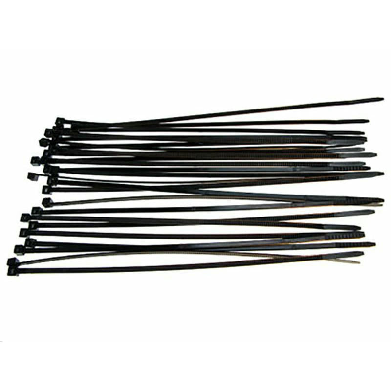 Image of 7 Black Plastic Tie Wraps (Cable Ties) 25pcs by Racers Edge RCE5607BK