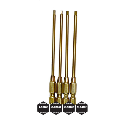 Image of Electric Mini Screwdriver w/ Titanium Metric Bits (4pcs)