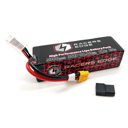 Image of 5300mAh 3S 11.1V 60C Hard Case Lipo Battery XT60 w/TRX Adapt