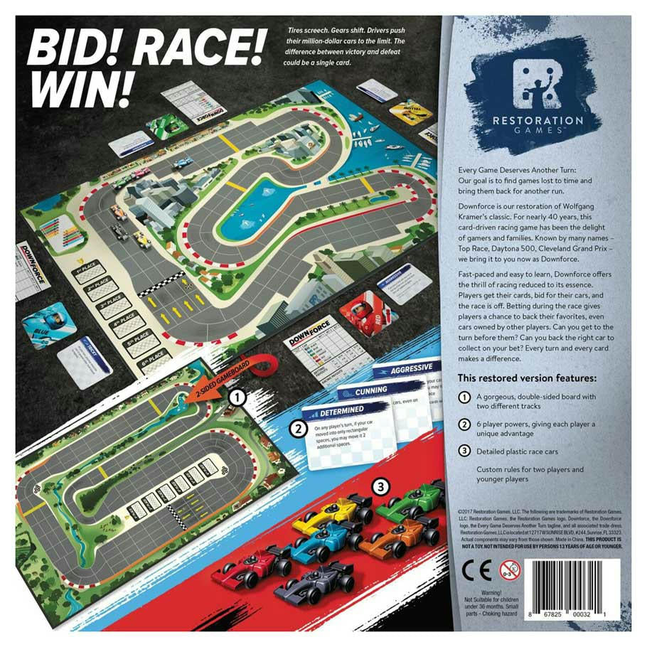 Image of Downforce Racing Board Game Restoration Games REO9002