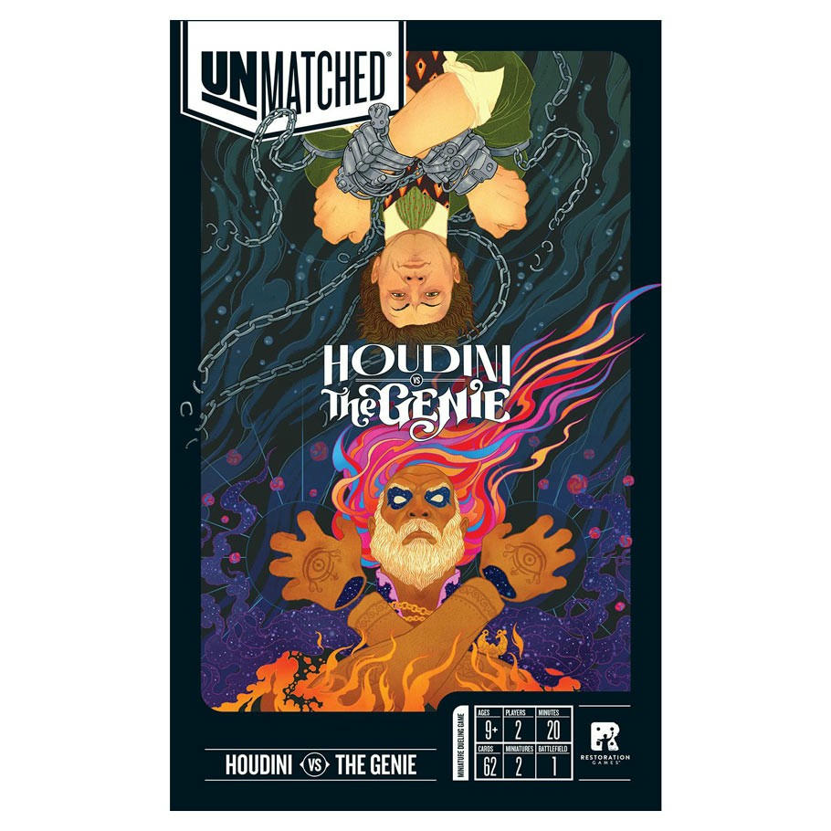 Image of Unmatched Board Game Houdini & The Genie Restoration Games