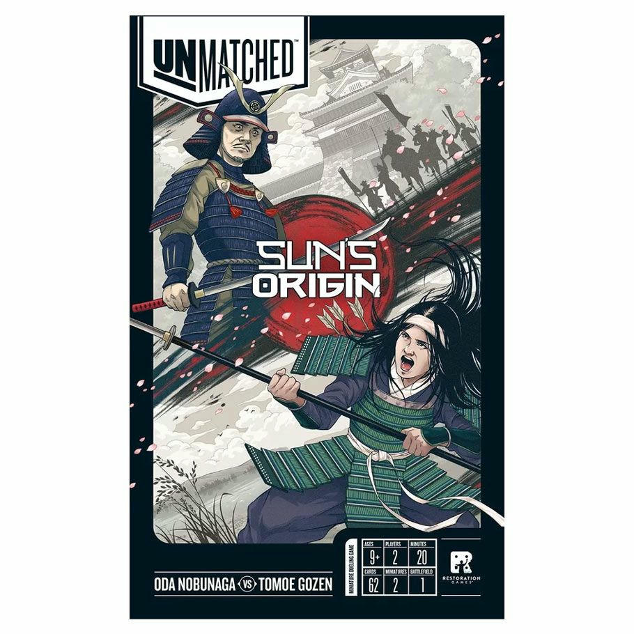 Image of Unmatched Board Game: Sun's Origin Oda Nobunaga vs Tomoe Gozen Restoration Games