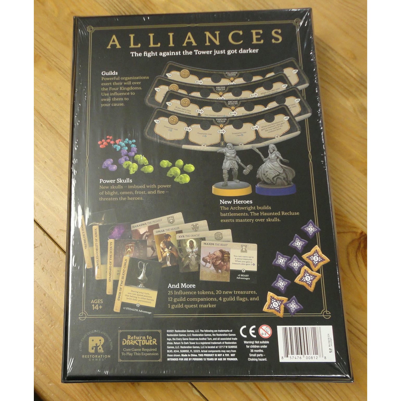 Image of Return to the Dark Tower Kickstarter Board Game Alliances Expansion