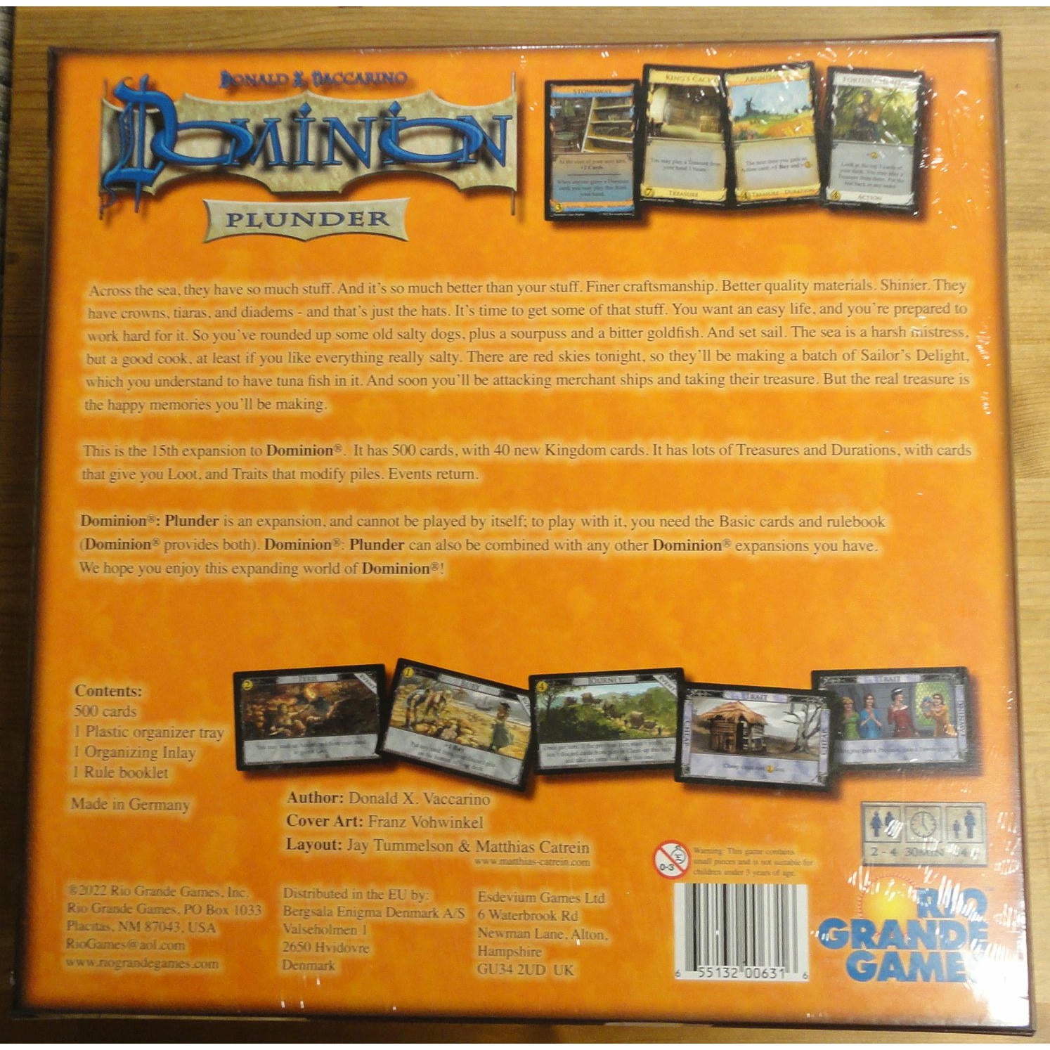 Image of Dominion Card Game: Plunder Expansion Set by Rio Grande Games RGG631