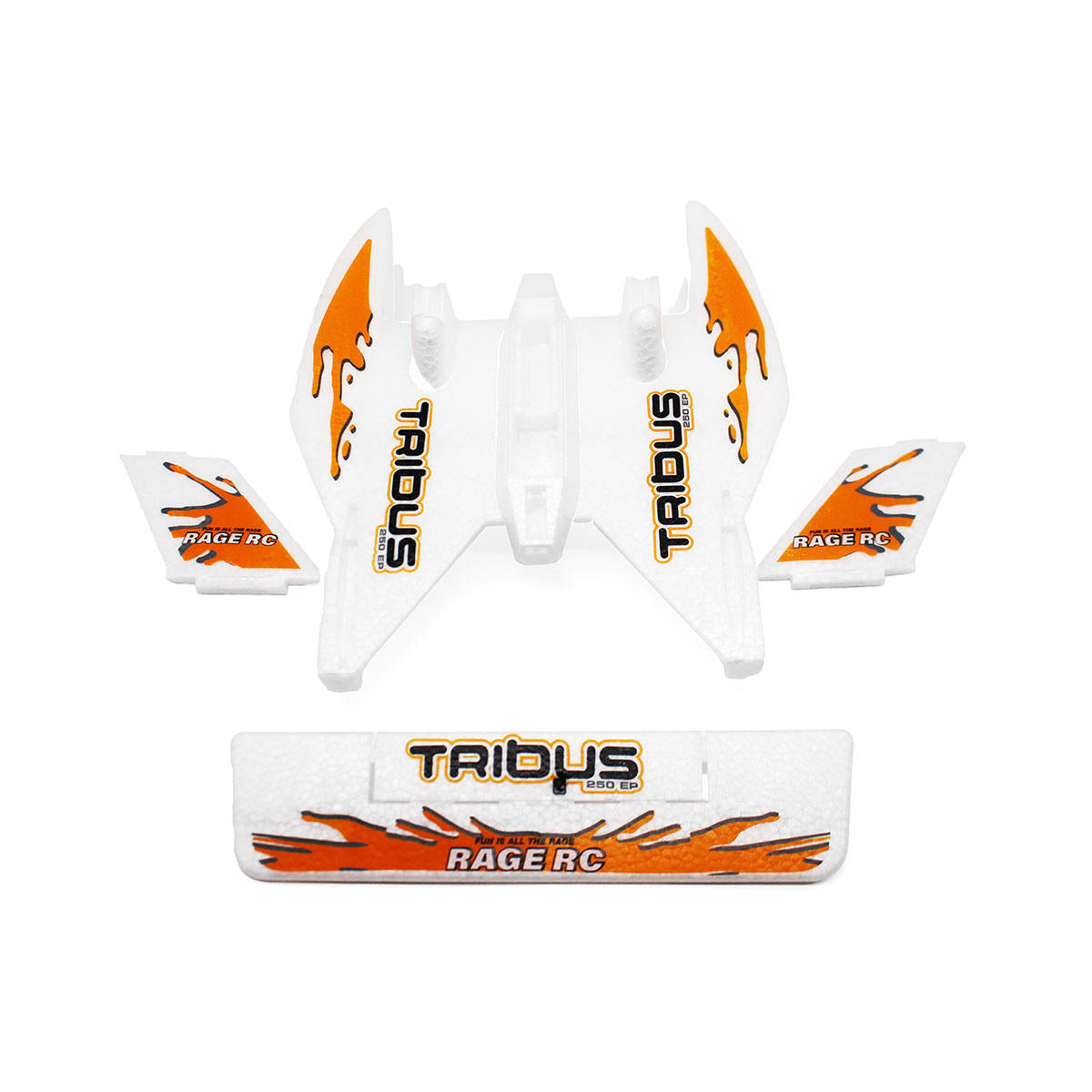 Image of Foam Parts Set with Orange Decals; Tribus