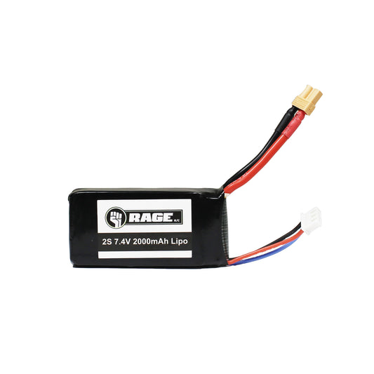 Image of 2S 7.4V 2000mAh Lipo Battery with XT30 Connector