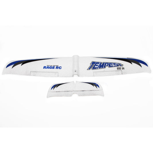 Image of Main Wing and Tail Set; Tempest 600 X4