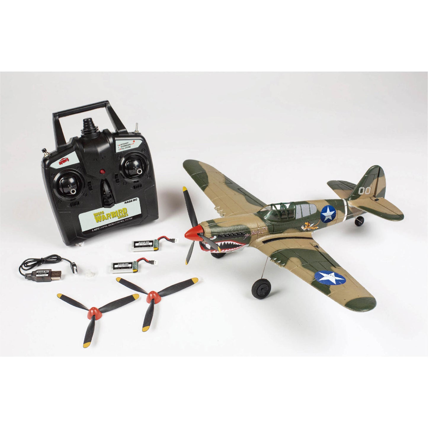 Image of Curtiss P-40 Warhawk Micro RTF Airplane with PASS System