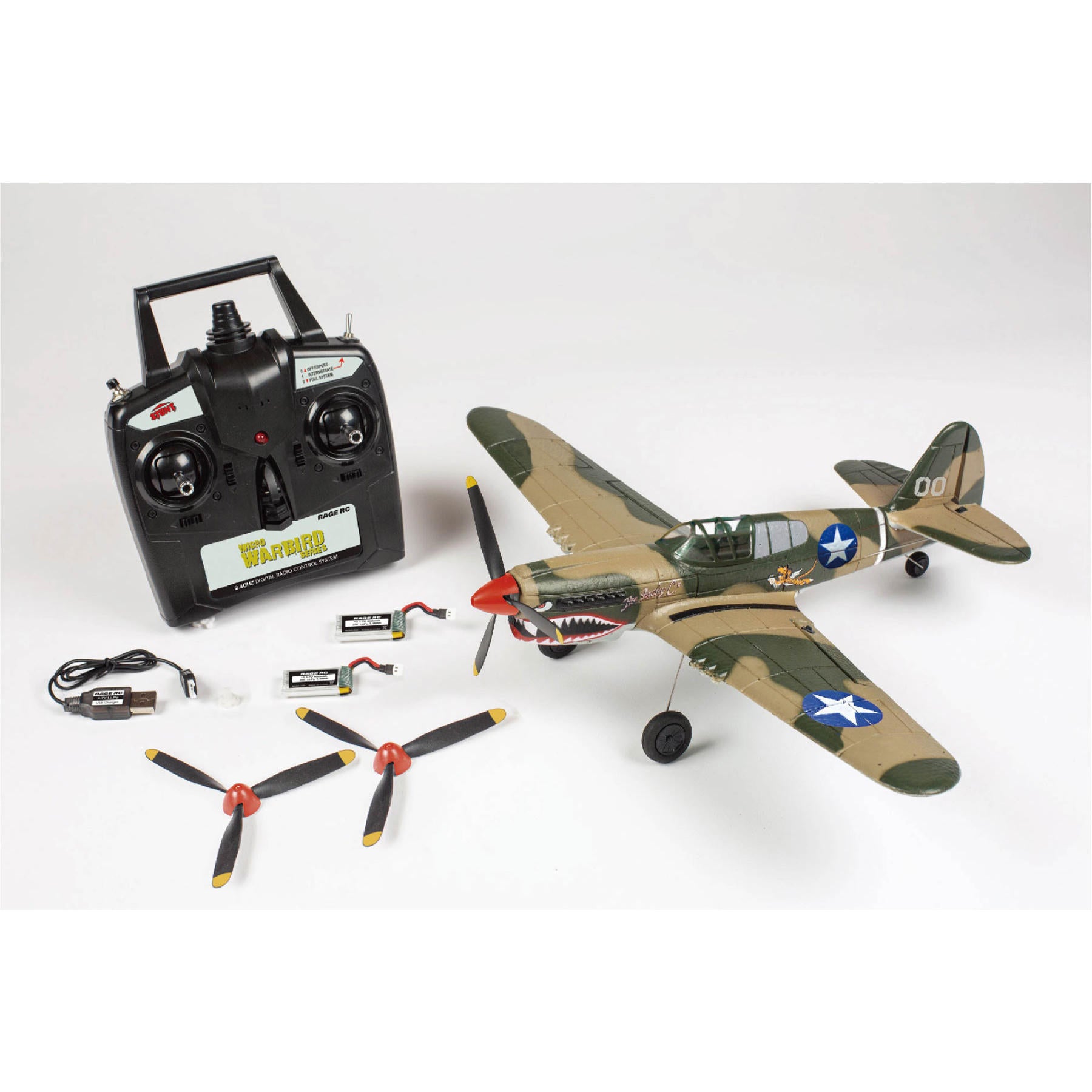 Image of Curtiss P-40 Warhawk Micro RTF Airplane with PASS System