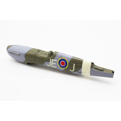 Image of Fuselage with Motor & Gearbox; Micro Spitfire V2