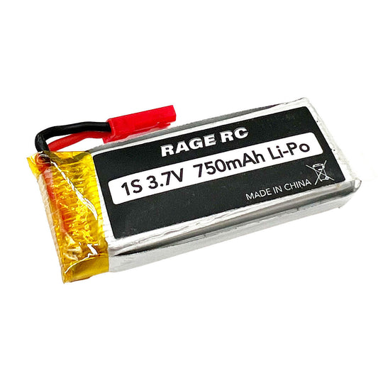 Image of 3.7V 750mAh 35C LiPo Battery w/JST; Electra