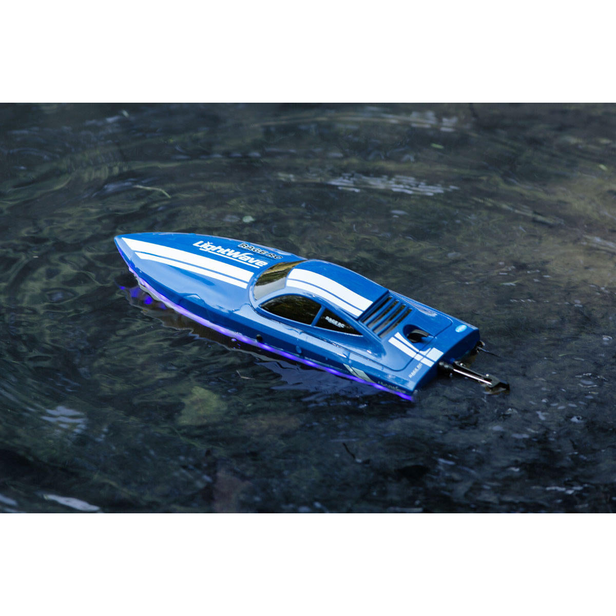 Image of LightWave Electric Micro RTR Boat; Blue