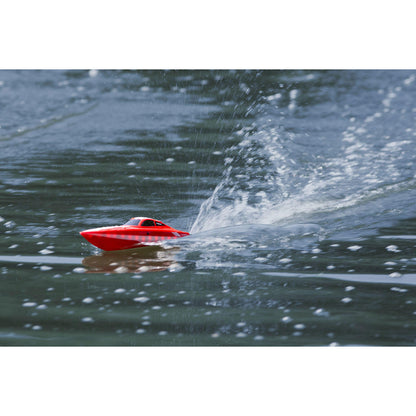 Image of LightWave Electric Micro RTR Boat; Red