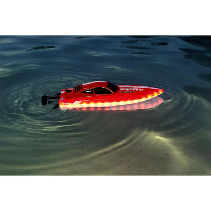 Image of LightWave Electric Micro RTR Boat; Red