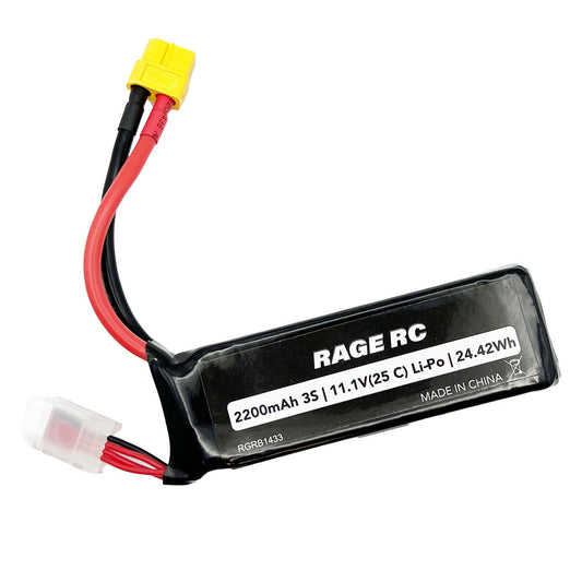 Image of 11.1V 3S 2200mAh 25C LiPo Battery with XT60 Connector