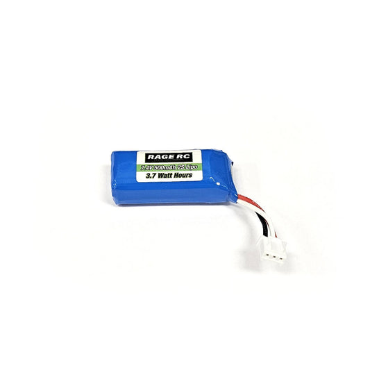 Image of 7.4V 500mAh LiPo Battery; Mini Trek