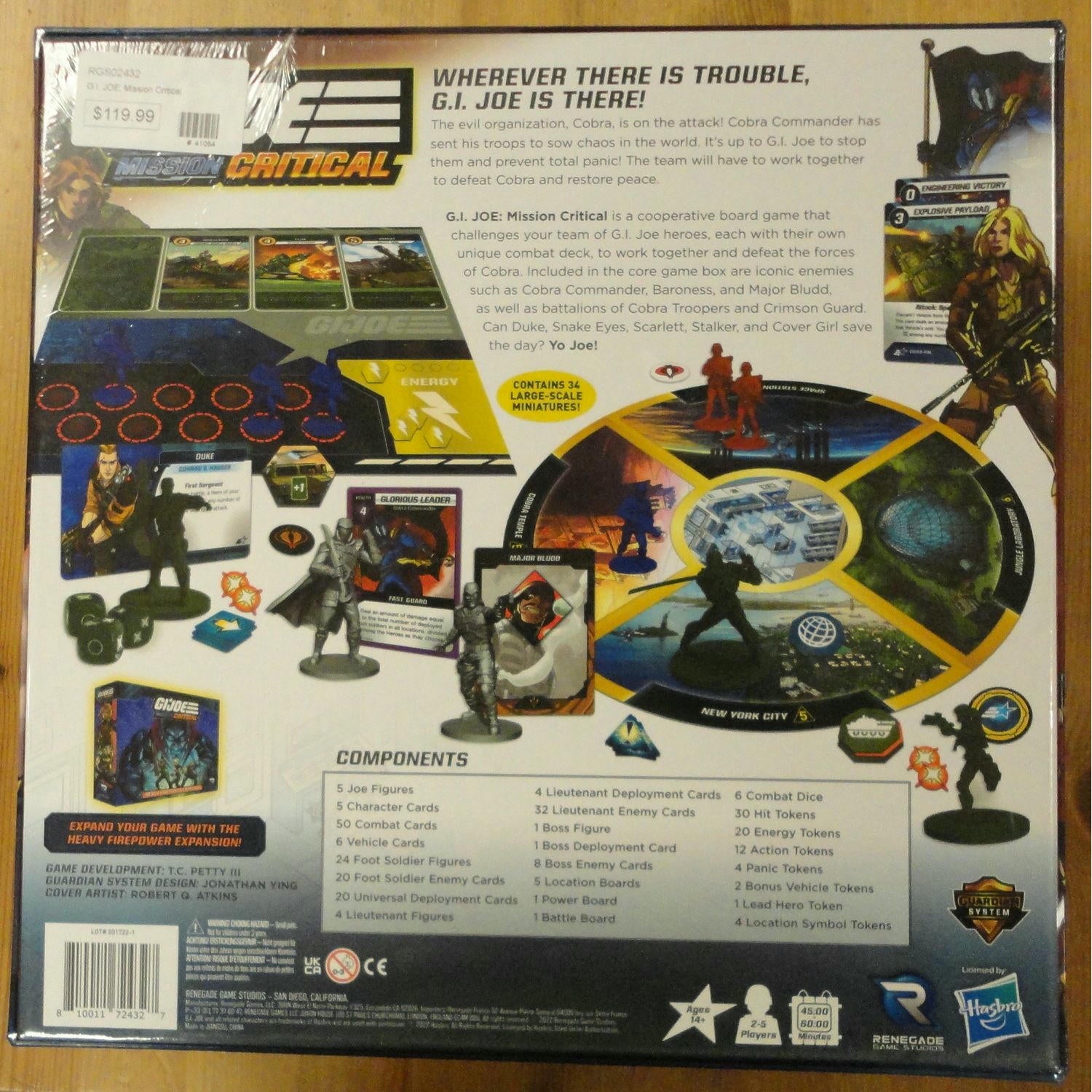 Image of G.I. Joe: Mission Critical Board Game by Renegade Games RGS02432 GI