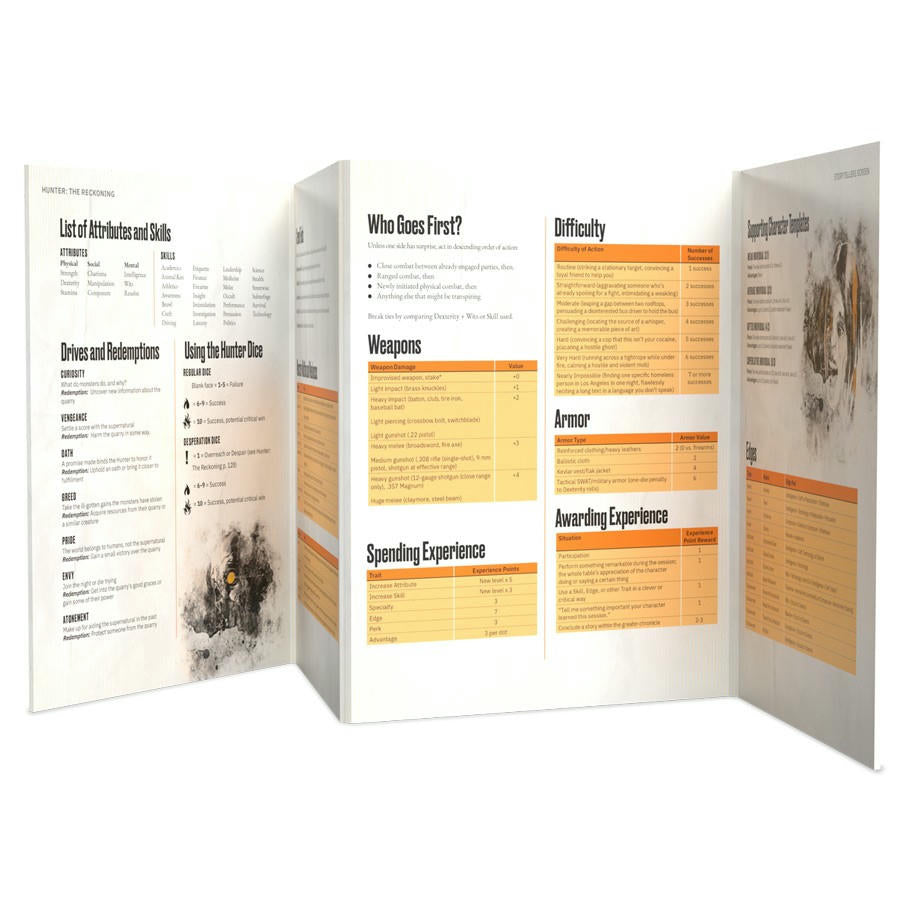 Image of World of Darkness Hunter The Reckoning RPG Storyteller's Screen & Toolkit