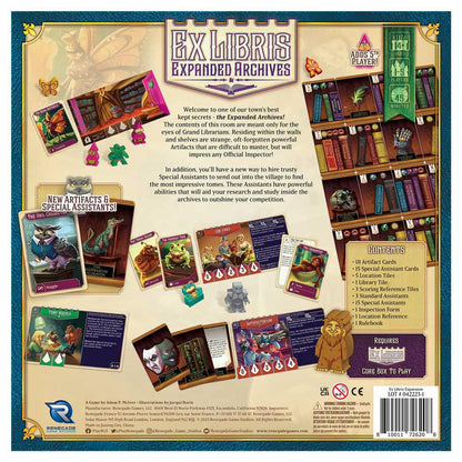 Image of Ex Libris Revised Edition Board Game Expanded Archives Expansion adds 5th player