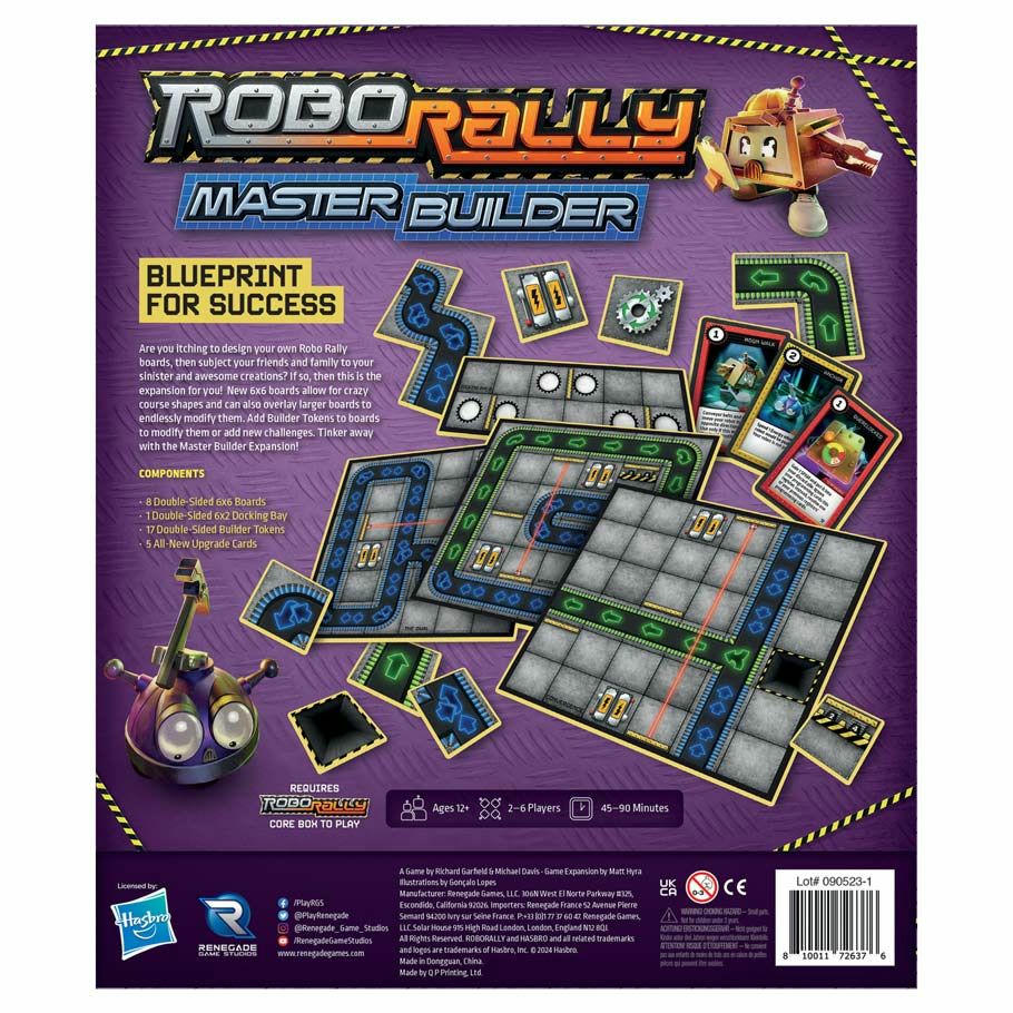 Image of Robo Rally Board Game: Master Builder Expansion by Renegade Games Roborally