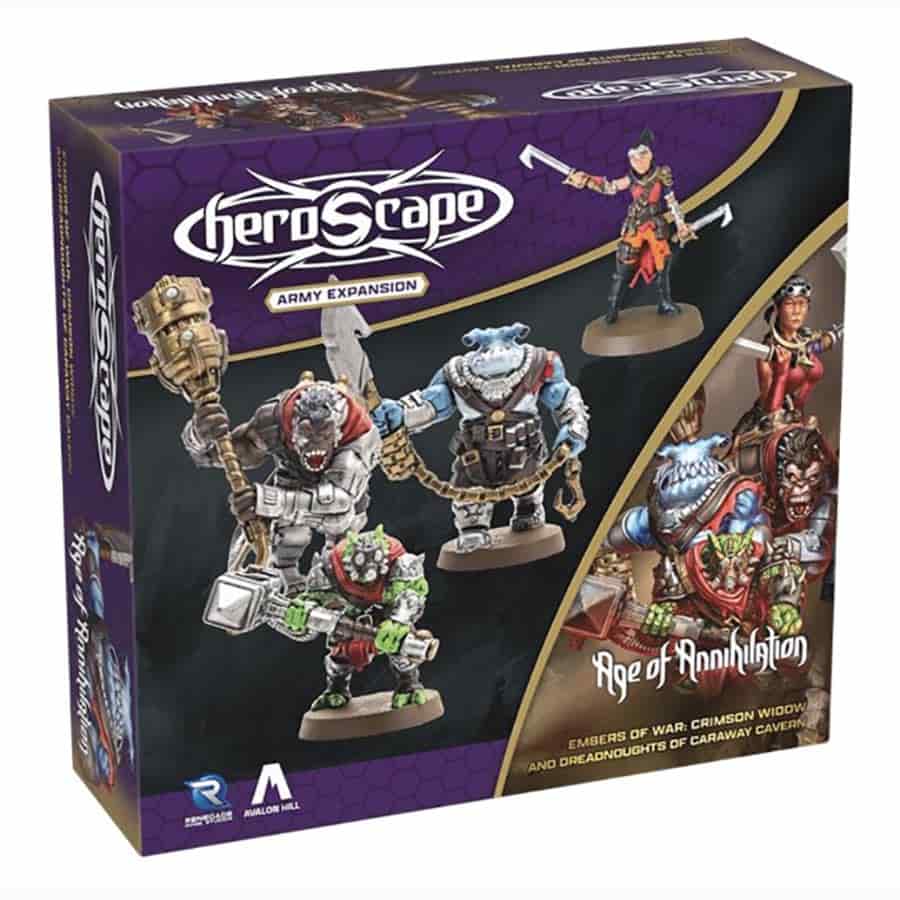 Heroscape: Crimson Widow and Dreadnoughts of Caraway Cavern Army Expansion