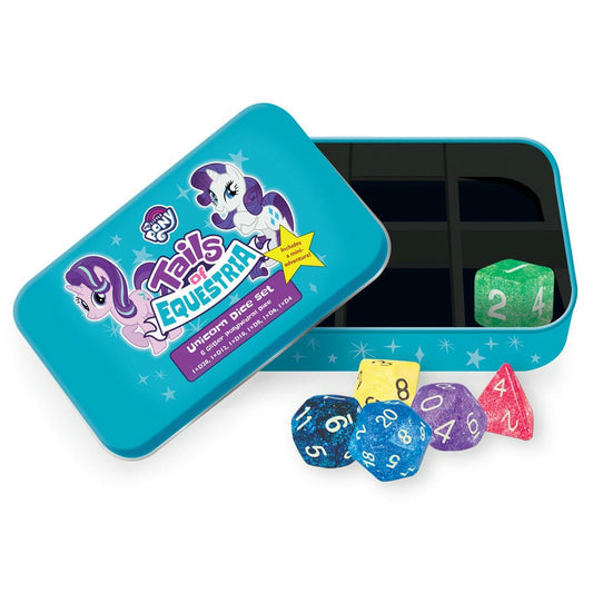 Image of My Little Pony Tails of Equestria RPG: Unicorn Glitter Dice Set ALC440306 w/Adv