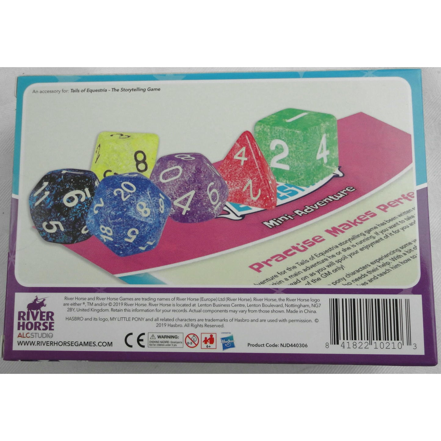 Image of My Little Pony Tails of Equestria RPG: Unicorn Glitter Dice Set ALC440306 w/Adv