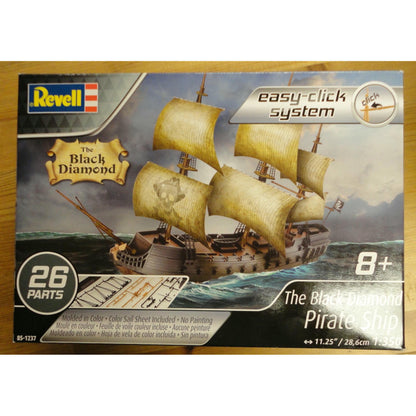 Image of The Black Diamond Pirate Ship 1:350 Snap-Fit Plastic Model Kit RMX851237 Revell