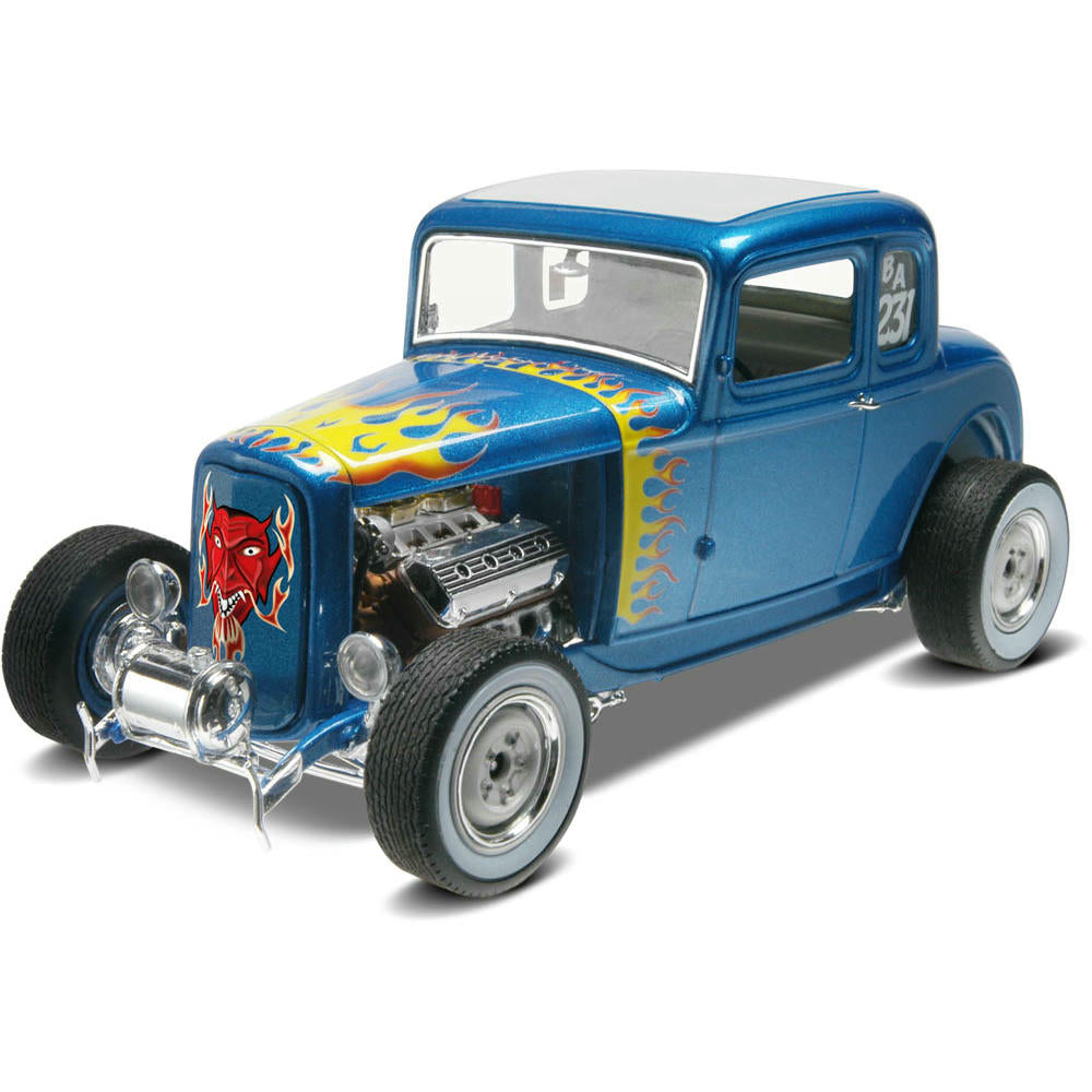 Image of Revell 1/25 '32 Ford 5-Window Coupe 2-in-1 Plastic Model Kit Lvl 3 RMX854228