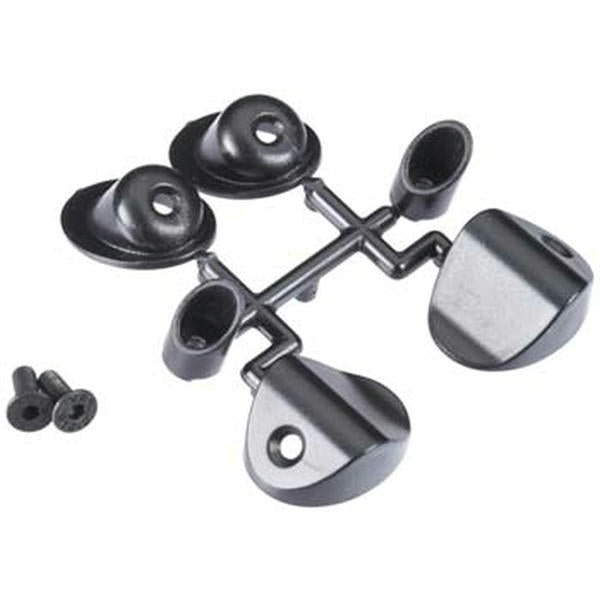 Image of RPM Black Through-The-Body Mock Exhaust Tips for R/C Cars & Trucks RPM70292