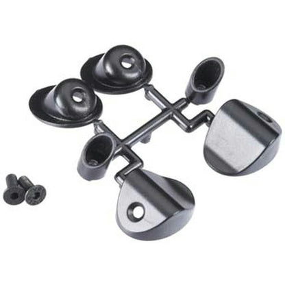 Image of RPM Black Through-The-Body Mock Exhaust Tips for R/C Cars & Trucks RPM70292