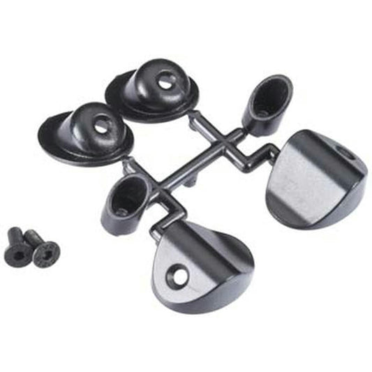 Image of RPM Black Through-The-Body Mock Exhaust Tips for R/C Cars & Trucks RPM70292
