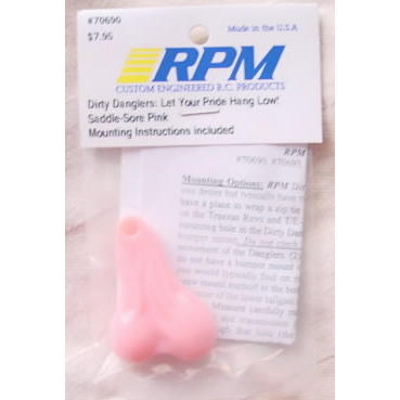Image of RPM Dirty Danglers Bumper Accessory for RC Trucks - Saddle Sore Pink RPM70690