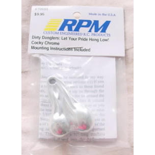 Image of RPM Dirty Danglers Bumper Accessory for RC Trucks - Chrome RPM70693