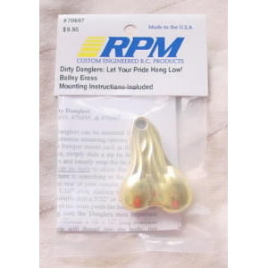 Image of RPM Dirty Danglers Bumper Accessory for RC Trucks - Brass RPM70697